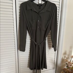 Calvin Klein Women's Olive Dress